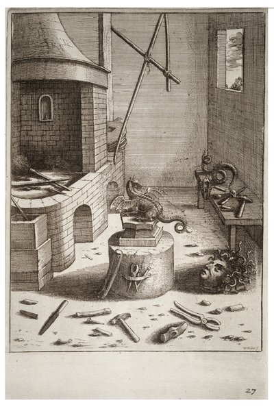 The Viper and the File by Wenceslaus Hollar